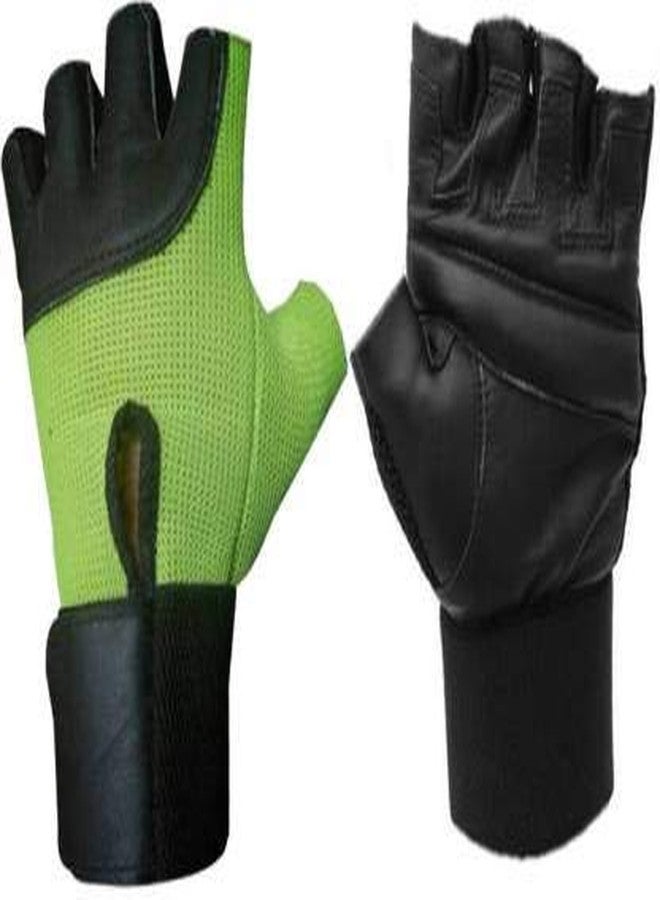 Rny Workout Gloves - Breathable, Anti-Slip Gym Gloves with Wrist Wraps for Lifting & Training -1 Pair (Colour May Very) - Image 4
