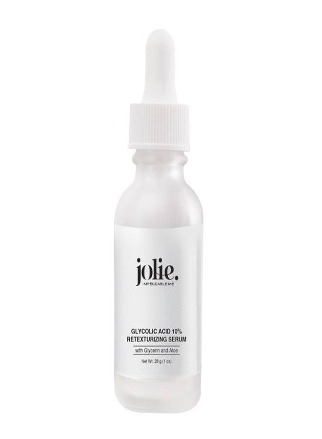 JOLIE. IMPECCABLE ME Jolie Glycolic Acid 10% Retexturizing Serum - Anti-Aging Skincare - Refines Skin Texture - Prevents Dehydration - Reduces Wrinkles - Vegan- Gluten Free Net Wt. 28 g / 1 oz. - Image 1