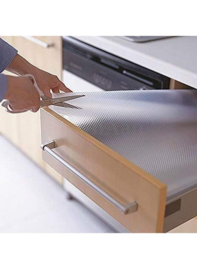 CLAPONE Kitchen Mats for Shelves/Fridge Liners/PVC Mats for Kitchen/Shelf Liners/Multipurpose Anti-Slip Mat/Sheet for Fridge/Kitchens/Cupboard/Drawers/EVA Mat (Whitelux, 45cm X 2.5 Mitre) - Image 5