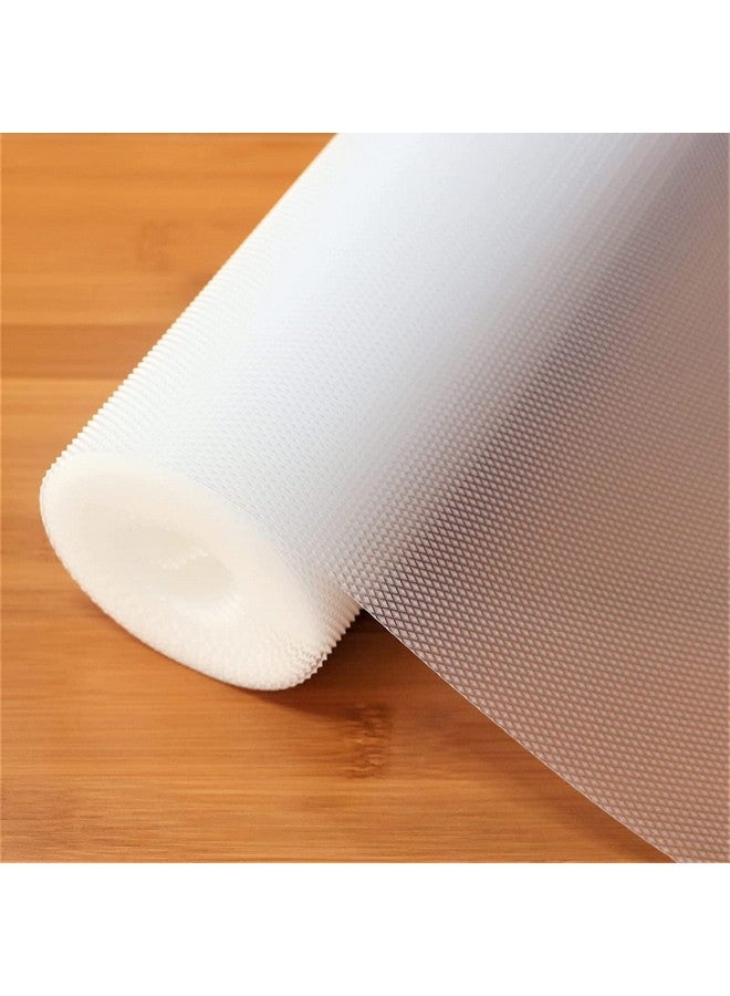 CLAPONE Kitchen Mats for Shelves/Fridge Liners/PVC Mats for Kitchen/Shelf Liners/Multipurpose Anti-Slip Mat/Sheet for Fridge/Kitchens/Cupboard/Drawers/EVA Mat (Whitelux, 45cm X 2.5 Mitre) - Image 1