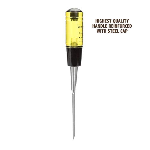 Buck Bros. Buck Brothers 120102BC 3/8" Wood Chisel Made in USA, For Paring and Finishing Cuts in Carpentry and Woodworking, Tempered Tool Steel Blade, Mallet-Safe Handle - Image 3