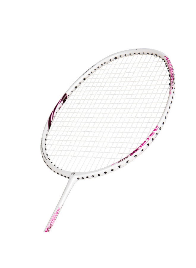 Yonex Yonex Badminton Racket, Astrox Advanced High-power Full Carbon, Intermediate Ax10, White And Pink, Pre-strung, Hand Grip Included  - Image 4