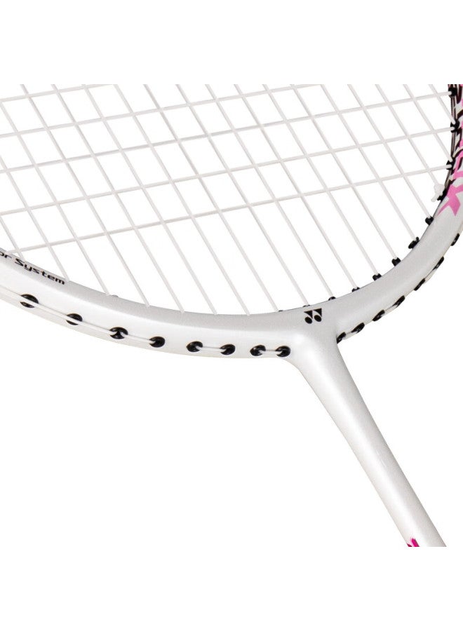 Yonex Yonex Badminton Racket, Astrox Advanced High-power Full Carbon, Intermediate Ax10, White And Pink, Pre-strung, Hand Grip Included  - Image 5