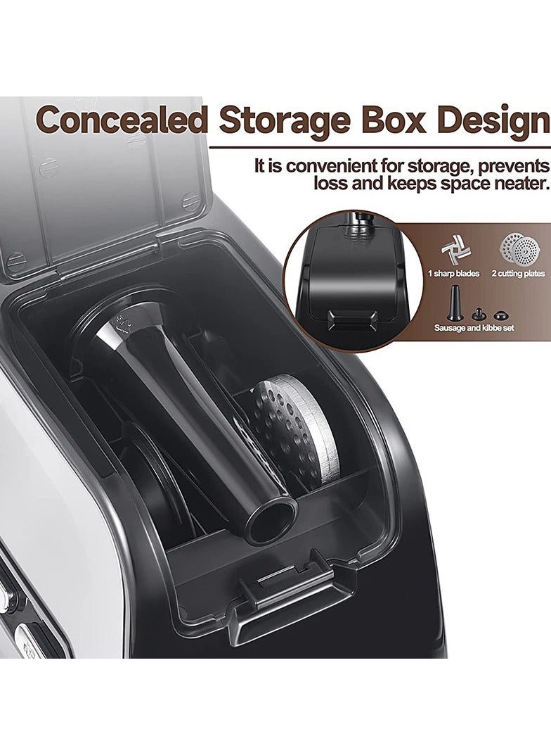 sokany Meat Grinder,3500W Electric Mincer with Muil-Function/Stainless Steel Blades & Grinding Plates & Sausage Stuffer Tube for Home Kitchen Use,SK-090 - Image 5