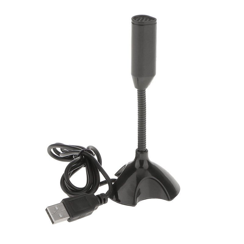 Baoblaze ميكروفون مكتب صغير مع حامل USB لكاميرات الكمبيوتر المحمول واللابتوب - Image 1