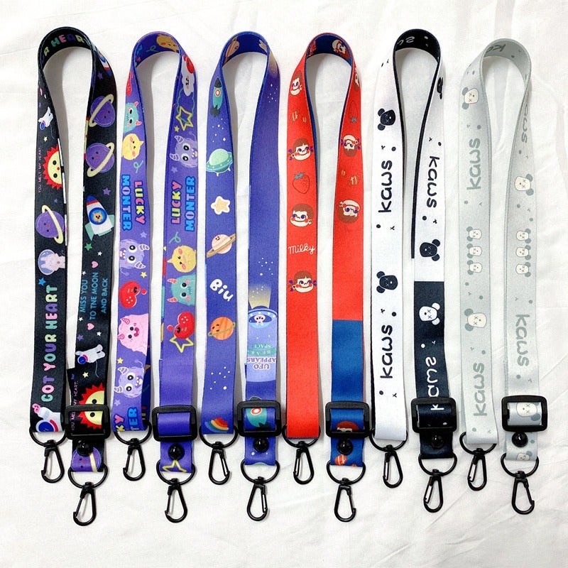 Kids Water Bottle Lanyard, Insulated Cup with Shoulder Strap - Cartoon Design - Image 5