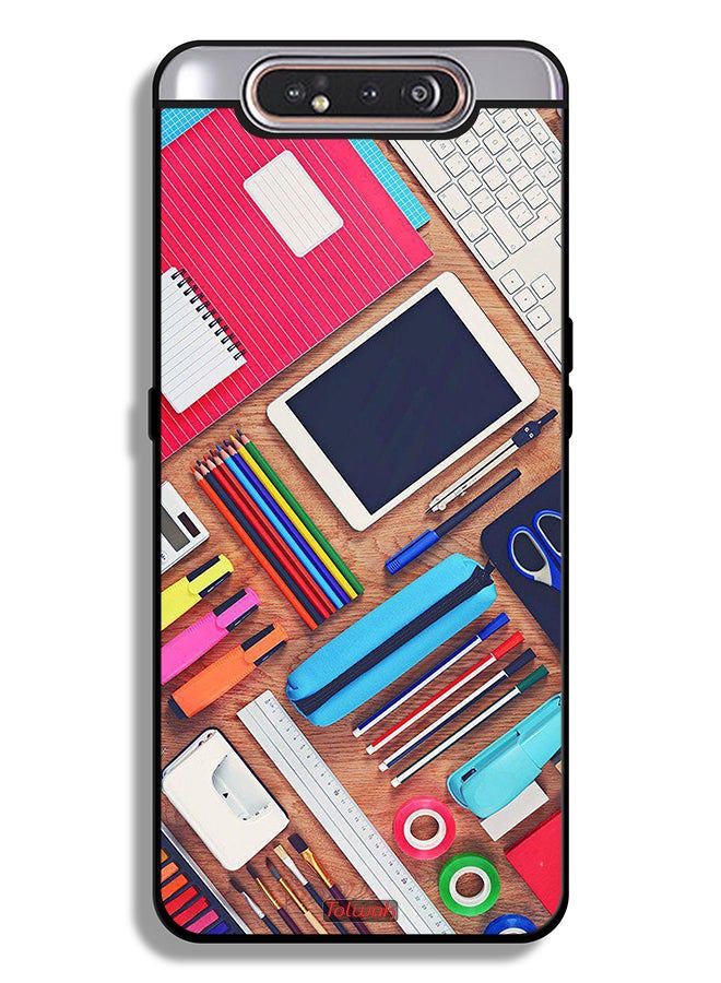 Tolwak Samsung Galaxy A80 Protective Case Cover Girl Hobby Desk - Image 1