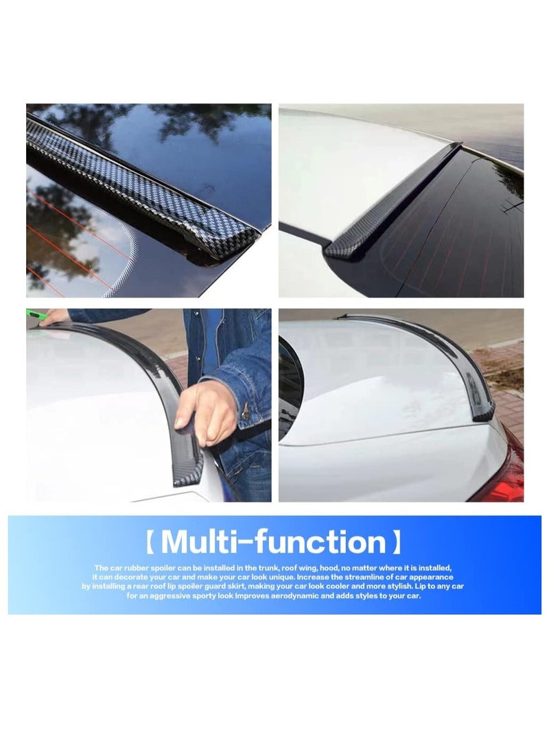 Car Trunk Spoiler Roof Lip Kit, 3D PU Rear Trunk Lip or Roof Spoiler Sticker Bar, Carbon Fiber Pattern, Punch-Free Installation, Fits Most Cars, Carbon, 3.5cm - pzsku/Z1A351374B78E87045E2FZ/45/_/1720516416/ae3e55ed-d1f5-4ea4-8001-1ceef00faa18