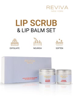 Reviva New York Lip Balm and Lip Scrub, Lip Moisturizer and Lip Exfoliator, Lip Treatment Set, Lip Exfoliator Scrub, Lip Care, Lip Butter, with Sugar, Coconut Oil, Shea Butter, Cocoa Butter, Sweet Almond Oil, Vanilla  - Image 2