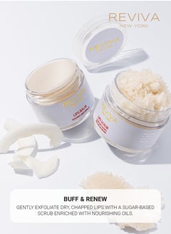 Reviva New York Lip Balm and Lip Scrub, Lip Moisturizer and Lip Exfoliator, Lip Treatment Set, Lip Exfoliator Scrub, Lip Care, Lip Butter, with Sugar, Coconut Oil, Shea Butter, Cocoa Butter, Sweet Almond Oil, Vanilla  - Image 5