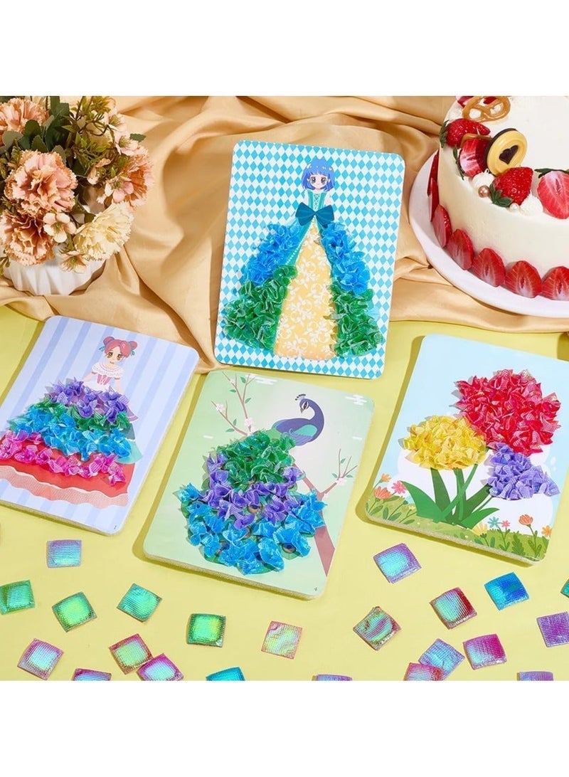 Poke Art Princess Kit Gift 8 Pcs Set, 3D Drawing Painting, DIY Poke Handmade Art, Mess-Free Creative Activity Arts and Crafts for Kids Ages 3-10, Birthday Christmas Gifts & Party Favors for Girls - Image 4