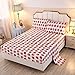 SDY SDY 4PCS Strawberry Bed Sheets,Twin Size Red,Pink White Kawaii Bedding Sheet Set with 1 Top Flat Sheet + 1 Deep Pocket  - Image 2