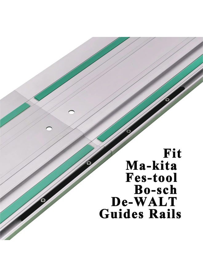 Hawmow Guide Rail Connector Set P-20177 for Makita Track Saw Long Cuts， Also Compatible with Festool, Fit for DeWalt in Integrated Guide Rail T-Slots for Secure Cutting, 4 PCS, Black - Image 4