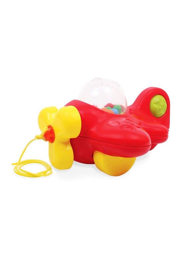 giggles My First Aeroplane Ball Popping Pull Along Toy Encourages Walking Balls Popping Sound 12 Months & Above Infant And Preschool Toys - Image 1