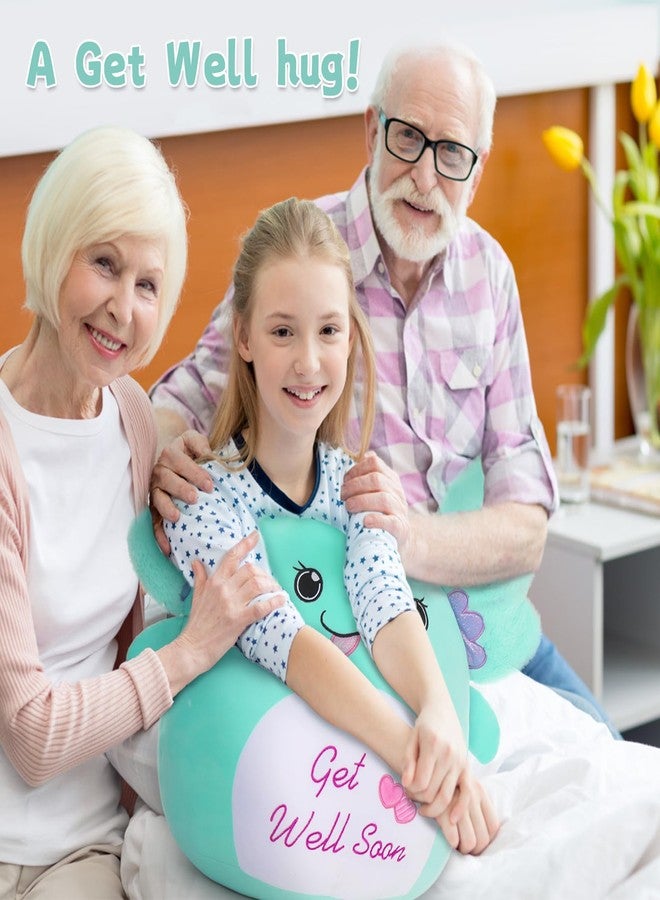 ماوجولان وسادة محشوة على شكل حيوان سمندل أكسولوتل من ماو جولان - 18 بوصة، شيء عملاق فائق النعومة من سمندل أكسولوتل، هدية عناق على شكل قلب أحمر حلو يمنحك شعورًا أفضل للنساء والرجال والأطفال - Image 4