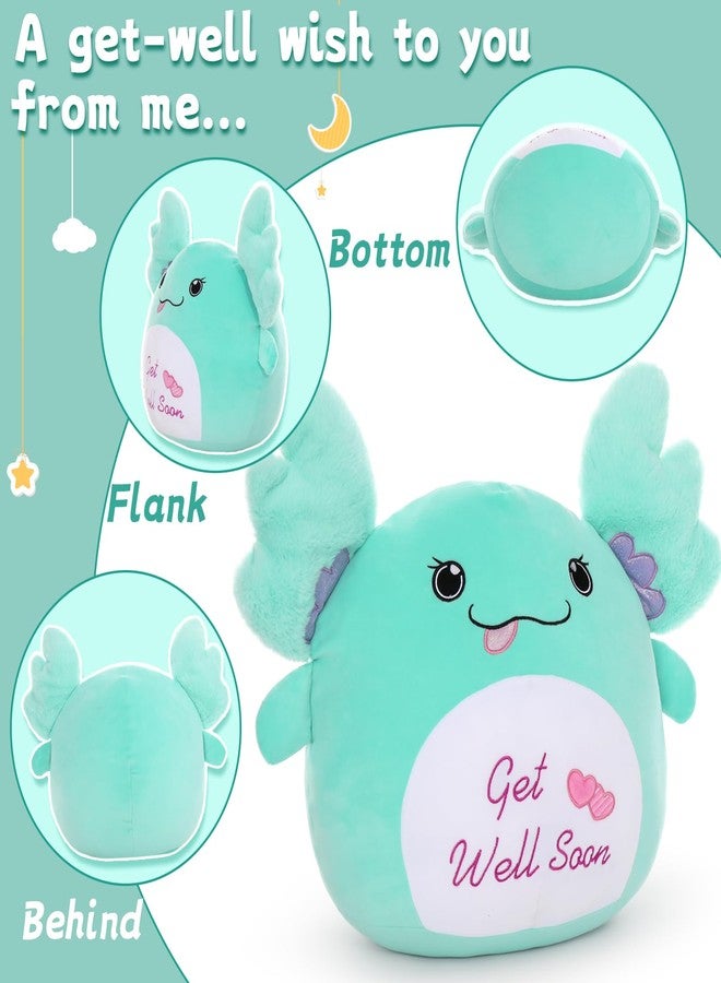 ماوجولان وسادة محشوة على شكل حيوان سمندل أكسولوتل من ماو جولان - 18 بوصة، شيء عملاق فائق النعومة من سمندل أكسولوتل، هدية عناق على شكل قلب أحمر حلو يمنحك شعورًا أفضل للنساء والرجال والأطفال - Image 3