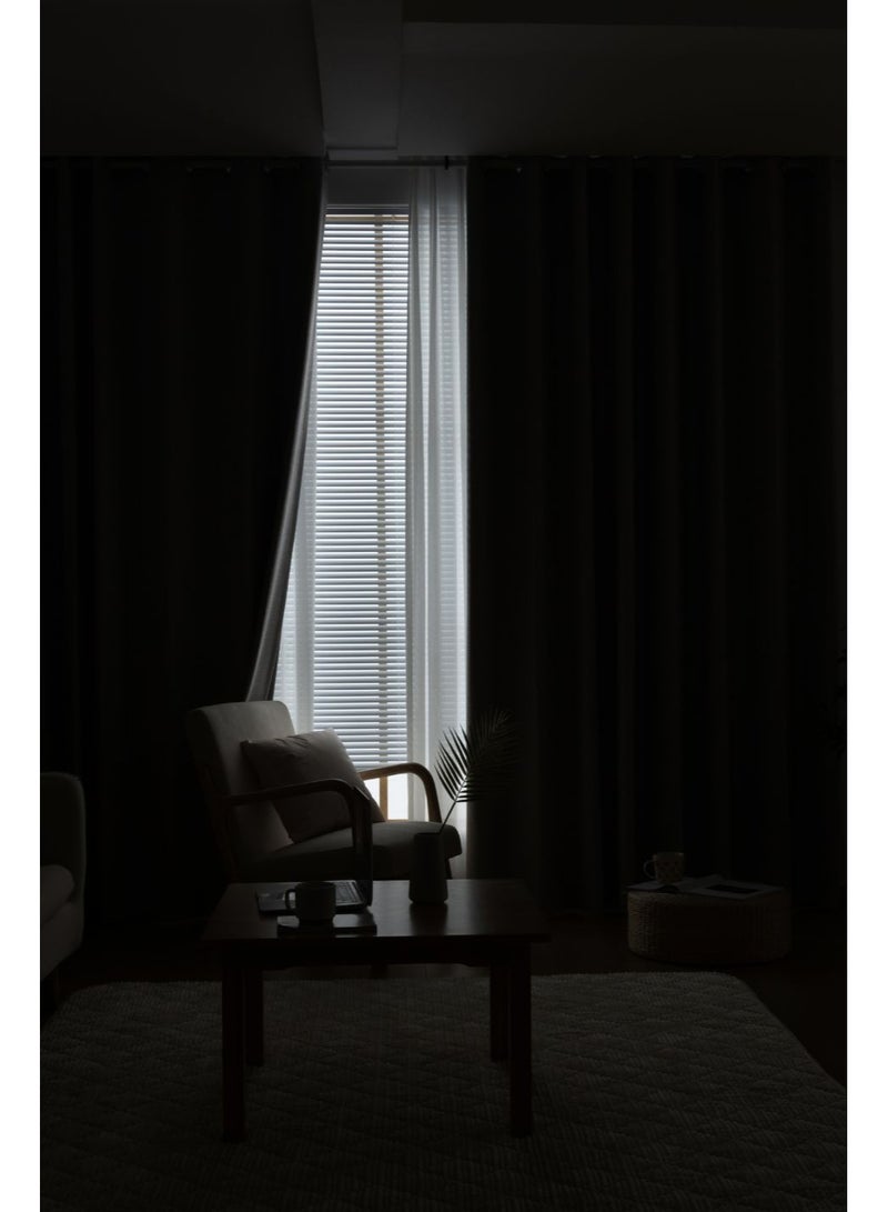 QBAID Blackout Curtain 1 Panel – Multiple Sizes & Colors – Grommets / Hooks / Back Tab – Light Reducing Window Curtain for Privacy - Image 3
