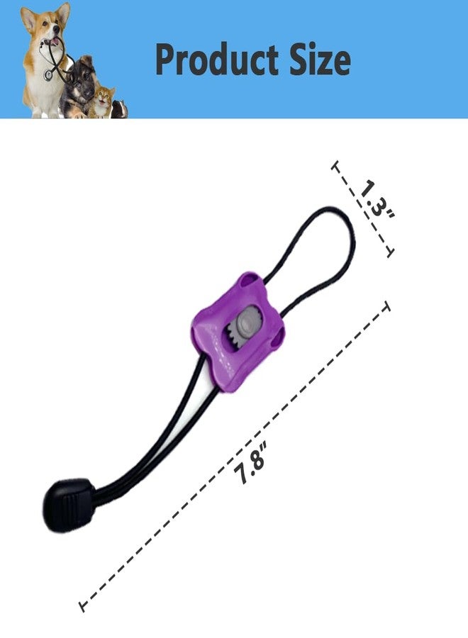 MESINURS Pet Tournequet - Quick Release First Aid for Dog Canine Cats Animal, 5 pcs (Purple) - Image 2