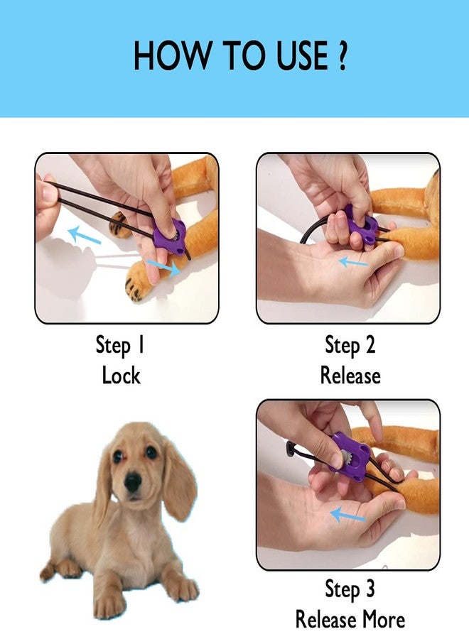 MESINURS Pet Tournequet - Quick Release First Aid for Dog Canine Cats Animal, 5 pcs (Purple) - Image 5