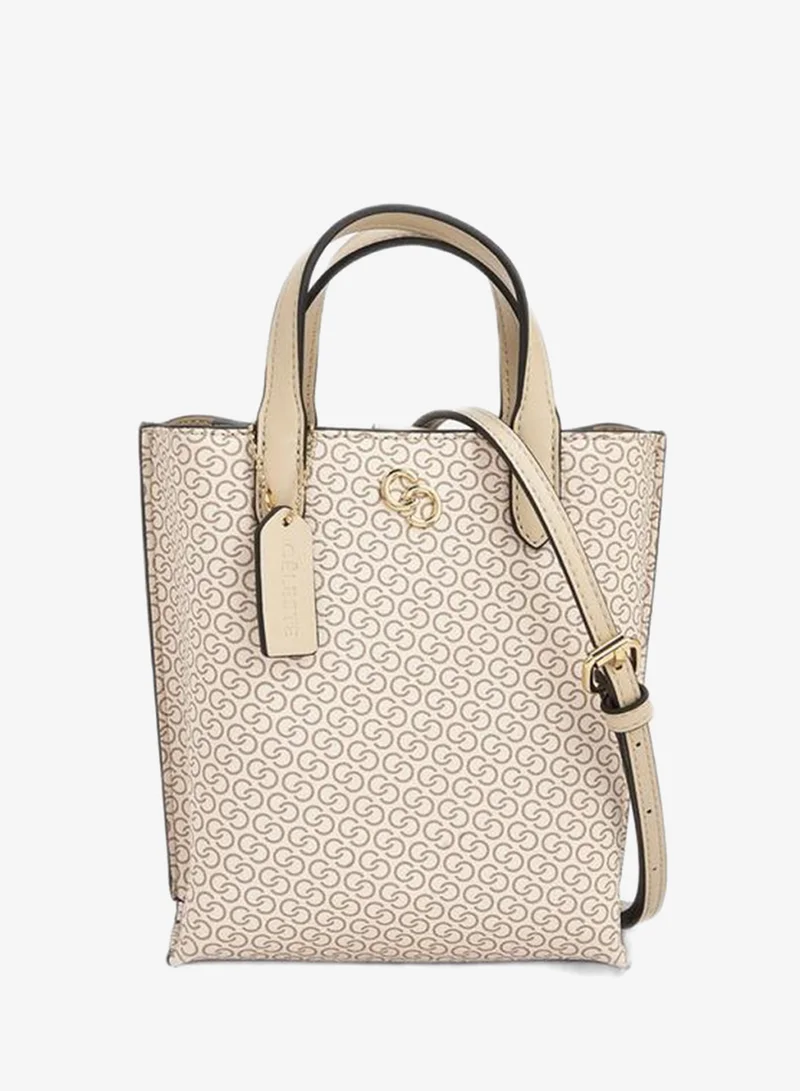 سيليست Monogram Print Tote Bag With Double Handle