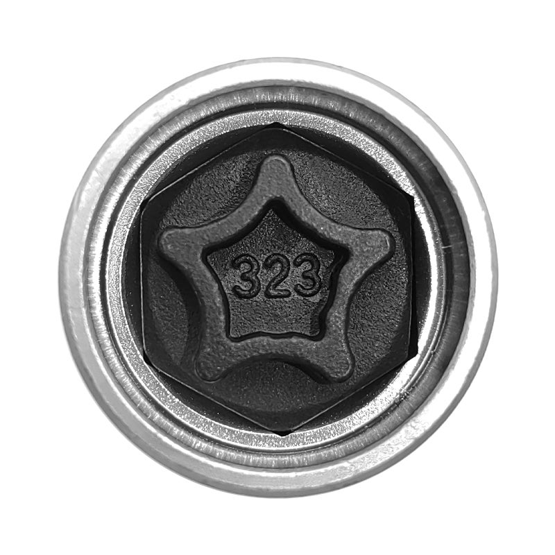 Anti-Theft Screw Socket Wrench Tool 323 Silver Security Master Locking Wheel Nut Key - Car Screw Socket Wrench for Wheel Theft Protection - Image 1