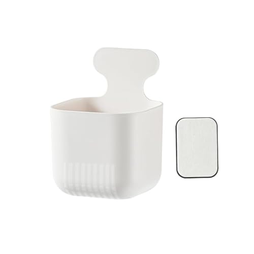 MORNITE Fridge Magnetic Cup Storage Rack Magnetic Locker Organizer for Pen Holder for Laundry Board Desks Dresser White - Image 1