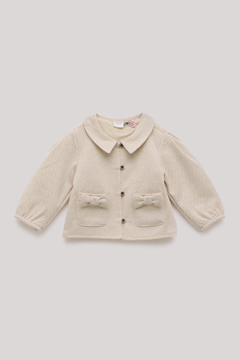 Layette Baby Girl Ecru Tracksuit Top  - Image 1