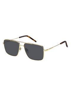 TOMMY HILFIGER Men's Uv Protection Rectangular Shape Metal Sunglasses Th 2110/S Grey 47 - Lens Size: 46.9 Mm - Gold  - Image 1