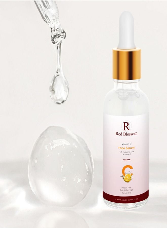 Red Blossom Red Blossom Vitamin C Face Serum with Hyaluronic Acid and Vitamin E  - Image 4