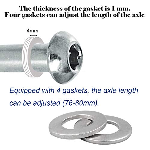 OTFAITP M8 Screws for 2-3-4-Wheel Kid Scoote Replacement Micro Mini Foldable Kick Scooter Kids Scooters Axles Repair (60) - Image 3