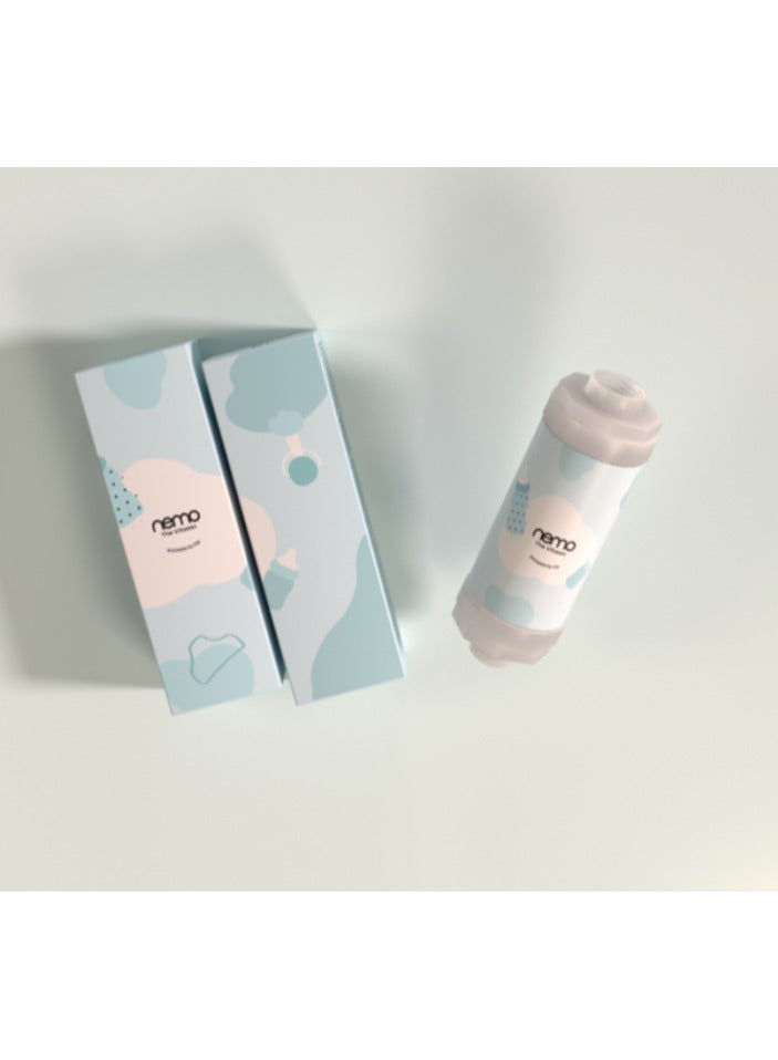 فلتر استحمام فيتامين نيمو الكوري [الجيل الثاني الممتاز] نيمو لإزالة الكلور وإزالة الصدأ وتحسين نعومة الشعر والبشرة-برأحة بودره الاطفال - Image 3