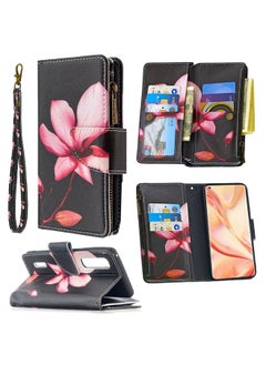 Case Cover For OPPO Find S2 Pro Colored Drawing Pattern Zipper Horizontal Flip Leather Case with Holder & Card Slots & Wallet Lotus