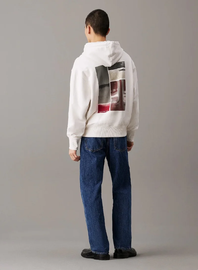 Calvin Klein Jeans Relaxed Back Print Hoodie