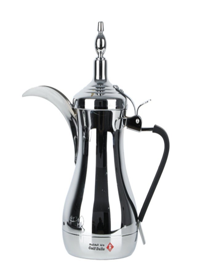 Gulf Dalla Arabic Electric Gulf Dalla Coffee Maker Silver,Easy to use, Automatically Shuts off, Alarm set,1000 ml  - Image 1