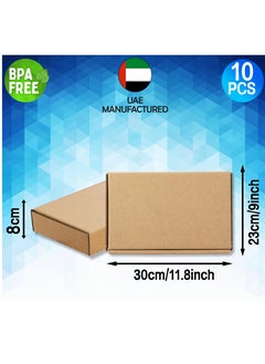 HYFY [10 PCS] Shipping Box Cardboard Box Cardboard Boxes Cardboard Shipping Boxes Small Carton Box Cardboard Boxes For Mailing Box Packaging E Commerce Box Small Business Moving Box 30x23x8cm  - Image 3