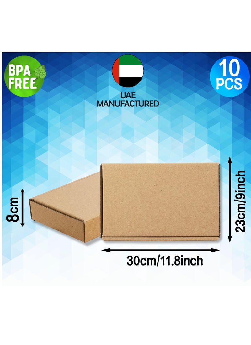 HYFY [10 PCS] Shipping Box Cardboard Box Cardboard Boxes Cardboard Shipping Boxes Small Carton Box Cardboard Boxes For Mailing Box Packaging E Commerce Box Small Business Moving Box 30x23x8cm  - Image 3