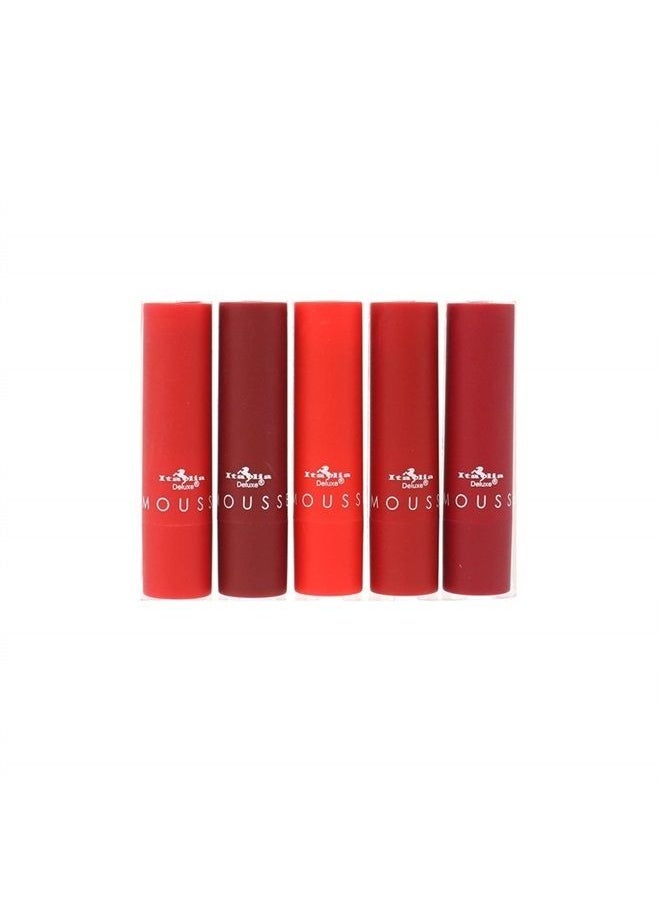 Italia Deluxe Italia Deluxe Top Five Mousse Matte Lipstick Set Caliente Reds  - Image 2