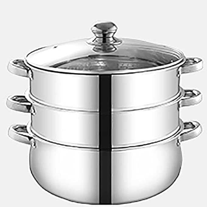 قدر بخاري، قدر حساء، قاع مزدوج، فولاذ مقاوم للصدأ، كعكات تجارية مطهوة على البخار، قدر بخاري كبير جدًا يعمل بالغاز - Image 1