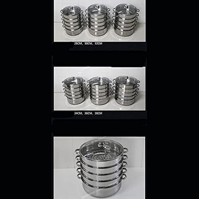 قدر بخاري، قدر حساء، قاع مزدوج، فولاذ مقاوم للصدأ، كعكات تجارية مطهوة على البخار، قدر بخاري كبير جدًا يعمل بالغاز - Image 5