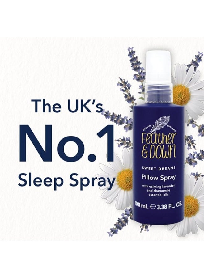 Feather & Down Sweet Dream Pillow Spray (100ml) - With Calming Lavender And Chamomile Essential Oils Encouraging Calm, Tranquility And a Restful Night's Sleep - Image 3