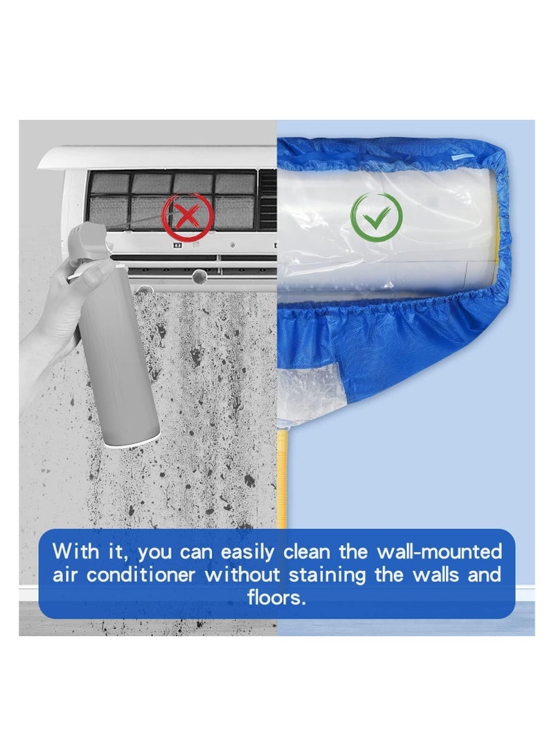 Zimtal Air Conditioning Cleaning Waterproof Cover with Drain Outlet Dust Washing Bag Protector for Large Size 2P 3P Wall Mounted AC Service with Pipe Home Use - Image 5