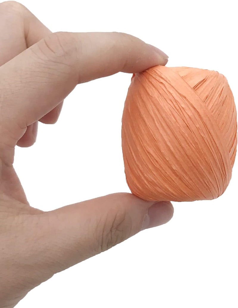 MYYZMY 12 Rolls Raffia Ribbon,787 Feet Raffia Twine String for Christmas Valentine's Day Party Gifts Wrapping Florist Bouquets DIY Craft Decoration Weaving,12 Colors - Image 5