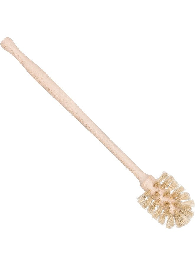 REDECKER Bottle Brush Cleaner - Horsehair and Beechwood Handle for Vases, Pitchers, Mugs, and Baby Bottles, 13-3/4 Inch, Dense Natural Bristles - Wooden Bottle Brush - Bottle Brush Wood Handle - Image 1