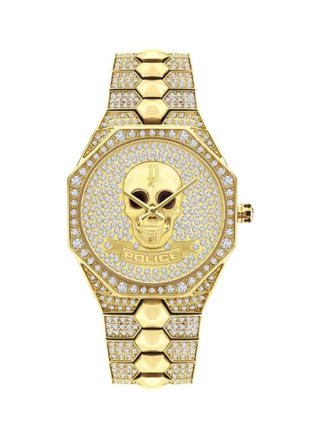 POLICE Women Montaria Octagon Shape Stainless Steel Analog Wrist Watch 35 mm - Gold - P 16027BSG-22M - Image 1