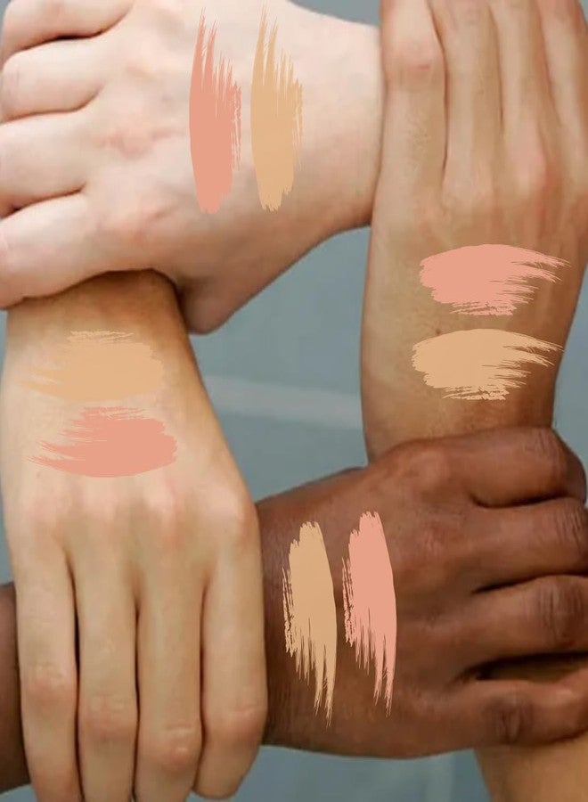 KINDED Liquid Concealer Full Coverage Colour Corrector Contour Waterproof HD Pro Master Series for Dry & Oily Skin Dark Circles & Spots (Creamy Matte, Peachy Orange & Go Natural Combo, 6 ml each) - Image 5
