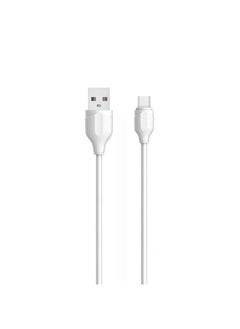 LS542 Fast Charging Data Cable Type-C To USB-A, 2M Length - White
