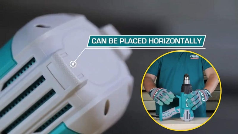 TOTAL Heat Gun 2000W With Scraper, Nozzle Tb2006 - Image 4