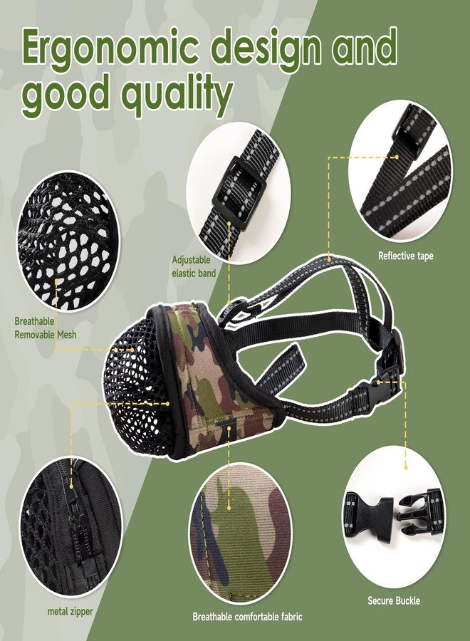 Langsprit Dog Muzzle Soft Mesh Face Mask for Small Medium Large Breed Sized and Anti Biting Barking Prevent Chewing, Breathable Drinkable Adjustable Bozales para Perros Basket Dogs Training Tools Mouth Guard L - Image 2