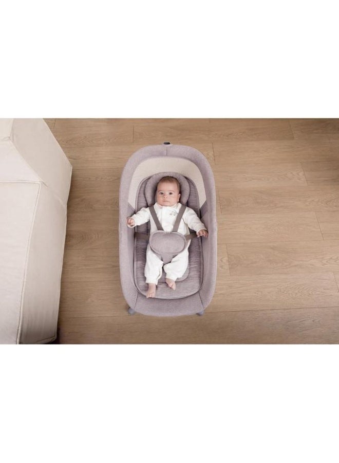 ماستيلا سرير هزاز كهربائي للأطفال مزود بموسيقى وناموسية لحماية وراحة مثالية - Image 3