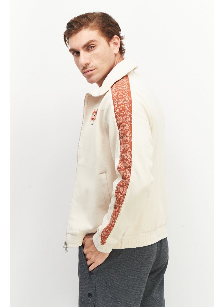 Puma x Palomo Men Sportswear Fit Long Sleeve Training Jacket, Beige  - Image 4